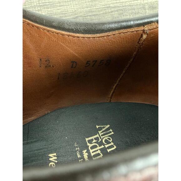 Allen Edmonds Wendell 12 D Brown Leather Dress Shoes USA Men’s Goodyear Welt main image 5